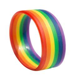 SHERCHPRY Partygeschenke Armbänder Regenbogenfarbenes Armband Spielplatzzubehör Handgelenkbandagen gay armband lesbian armband Silikonarmband einzigartiges Armband Beschriftung Schmuck von SHERCHPRY