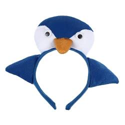 SHERCHPRY Plüsch-pinguin-stirnband Weihnachtskostüm Schal Stirnband Bandana Stirnband Ausgefallene Haargummis Süßer Pinguin-kopfschmuck Haarband Kind Winter Haarschmuck von SHERCHPRY