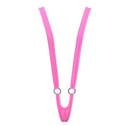 SHERRYLO Mini Micro Bikini Extreme Badeanzug Slutty Slingshot Sexy Sling Bikinis G String Tanga Dessous Strapsen Microkini, 20107-pink, Einheitsgröße von SHERRYLO