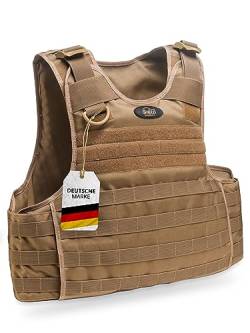 SHIELD Germany® SK1 bis SK4+ Plattenträger Weste - Taktische Schutzweste, schusssichere Weste (as3, alpha, s, regular, regular, Ohne Ballistischen Schutz) von SHIELD Germany