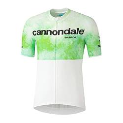 SHIMANO Radtrikot | Cannondale Factory Racing Team 2021 Fahrradtrikot | Fahrradzubehör | Kurzarm-Rennrad Trikot | Radtrikot für Herren (Weiß, M) von SHIMANO