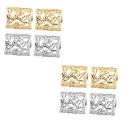 SHINEOFI 8 Stk Schalschnalle tee clip schalclip goldene Damenringe Dekor Krawattennadel Kleider Hemd Krawattenklammer Schal Ringverschluss Shirt binden Ringhalter Krawattenklammern Fräulein von SHINEOFI