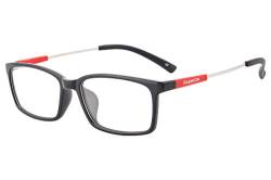 SHINU NS3112 Nachtsichtbrille mit Memory-Metall-Brille für Herren und Damen, Anti-Blaulicht Gr. M, C2 Gloss Black & Red von SHINU