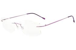 SHINU Titanium Randloser Rahmen MR-7 Blaulichtblocker Kundenspezifische Kurzsichtige Brille-NS1023 von SHINU