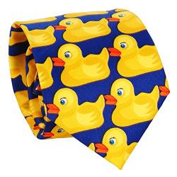 SHIPITNOW Entchenkrawatte Blau und Gelb - Enten Krawatte - Verkleidung von SHIPITNOW