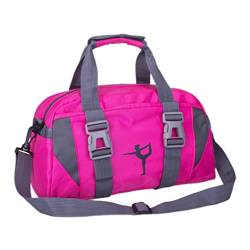 Tanz Duffle Tasche für Mädchen Sport Gymnastics Bags für Kinder Tap Dancing Bag Jazz Ballet Hip Hop Tasche Rose Red Gepäcktasche von SHITOOMFE