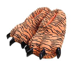 SHIXIAOSHU Cartoon Tier Kralle Warm Home Schuhe Neutral und Weich (Tiger, adult, women, numeric_39, numeric_range, eu_footwear_size_system, numeric_42, medium) von SHIXIAOSHU