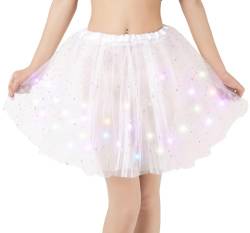 Faschingskostüme Damen Tüllrock Weiß Glitzer Weißer Tüllrock Damen Weiß Weißer Rock Tüll Tüllrock Weiss Rock Weiß Petticoat Weiß Tütü Damen Weiß Tüll Rock Weiß Weisser Tüllrock Damen Weißes Tütü von SHOBDW