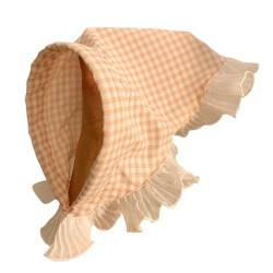 Französisch Karierter Schal Haarband Kopftuch Modernes Dreieckiges Kopftuch Niedliches Haarbandanas Accessoire Für Frauen Praktischer Haarwickel von SHOOYIO