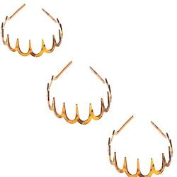 Frauen Mädchen Zahn Stirnband Harz Rutschfester Kamm Haar Hoop Kopfbedeckung Kopfbedeckung Mode Vintage Frauen Mädchen Metall Glitter Breites Stirnband Handgefertigter Druck von SHOOYIO