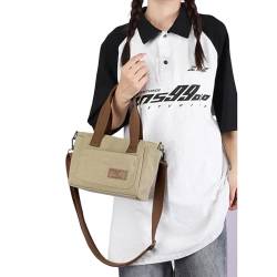SHOOYIO Canvas Vintage Crossbody Bag Handtasche Große Kapazität Einkaufstasche Vielseitige Schultertasche für Frauen Mädchen von SHOOYIO