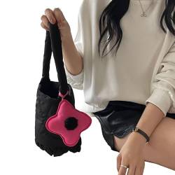 SHOOYIO Damen-Nylon-Unterarmtasche, Schultertasche, süße und stilvolle Handtasche für Herbst und Winter von SHOOYIO