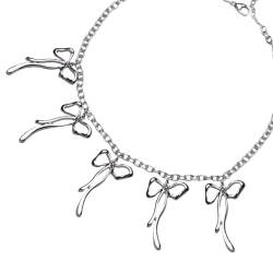 SHOOYIO Halskette mit Vintage-Schleifenanhänger, für Damen und Mädchen, Halsband, ästhetischer Schmuck von SHOOYIO