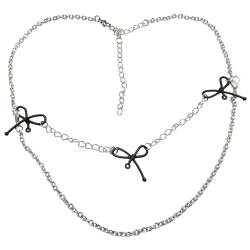 SHOOYIO Harajuku Bowknot Kette Halskette für Frauen Mädchen Herz Anhänger Halsketten Geometrische Schlüsselbein Kette Ästhetisch Judisch von SHOOYIO