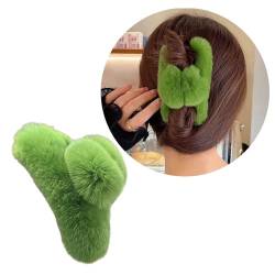 SHOOYIO Schöne Haarklammern Niedliche Haarnadel Kunstpelz Haarspange Haarschmuck Modische Haarspange Für Frauen Mädchen Kinder Niedliche Haarklammer von SHOOYIO
