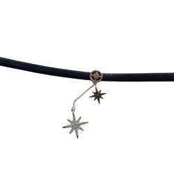 SHOOYIO Sweet Maillard Star Choker-Halskette, trendiges Schlüsselbein-Kette, perfekter Halsschmuck, perfekt für Frauen und Mädchen von SHOOYIO
