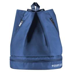Wasserdichte Reisetasche für Damen und Herren, Golftasche, Rucksack, große Sporttasche mit Schuhfach, Golftasche, marineblau von SHOOYIO