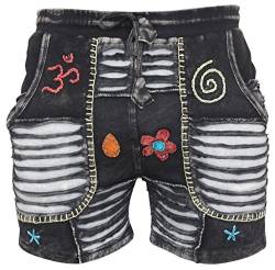 SHOPOHOLIC FASHION Damen Lässige Bunte Urlaubs Hippie Shorts, (Schwarz, L/XL) von SHOPOHOLIC FASHION