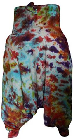 SHOPOHOLIC FASHION Hippie Bunt Batik Baggy Haremshose, Locker Sitzend Hose - Marmor Batik, One Size von SHOPOHOLIC FASHION