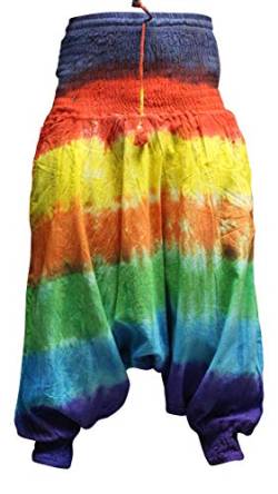 SHOPOHOLIC FASHION Hippie Bunt Batik Baggy Haremshose, Locker Sitzend Hose - NEU Tyedye 1, One Size von SHOPOHOLIC FASHION