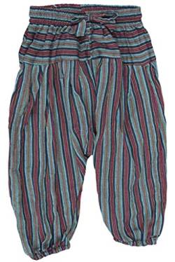 SHOPOHOLIC FASHION Kinder Hippie Harem Locker Boho Hose Hippy Bunt Kinder Retro Bequem Hose - Grün, 3X-Large von SHOPOHOLIC FASHION