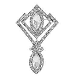 Mode Brosche Vintage Kristall Anhänger Brosche Frauen Hochzeit Kleid Kleidung Dekorative Accessoires Brosche Pin von SHOUKAII