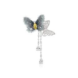 Schmetterling Brosche ins Flut Nische Persönlichkeit Temperament Pullover pin Dekoration Anzug Weibliche Kreative Accessoires von SHOUKAII
