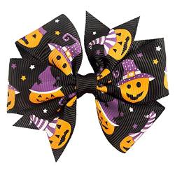 SHUBIAO Schleife geeignet Knoten for Mädchen Band Clip Zubehör Haar Halloween Haarspange Haarklemme Clips Haarspangen (Color : H) von SHUBIAO
