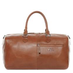 SID & VAIN Weekender Leder SEATTLE braun Sporttasche Reisetasche von SID & VAIN