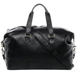 SID & VAIN Weekender Leder YALE schwarz Sporttasche Reisetasche von SID & VAIN