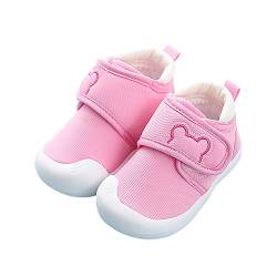 SIFAGNPING Kleinkindschuhe Herbst und Winter Männer und Frauen Babyschuhe 0-2 Jahre alt Indoor Soft Sohle Babyschuhe rutschfest(Pink 22) von SIFANGPING