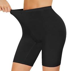 SIHOHAN Radlerhose Damen Baumwolle Boxershorts Unterwäsche Anti scheuern Unterhose Hose unter Kleid Kurze Shorts(1 x Schwarz,3XL) von SIHOHAN