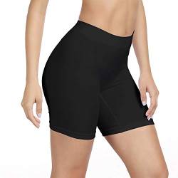 SIHOHAN Radlerhose Damen kurz, Unterhosen mit Bein Boxershorts Damen Kurze Leggings Shorts, Unterziehhose Hose unter Kleid Radler Unterwäsche, hohe Taille und Bequem(Schwarz,M) von SIHOHAN