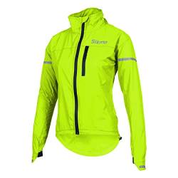 SIKMA Damen Mädchen Fahrradjacke, Regenmantel, weiblich, wasserdicht, wasserdicht, lässig, Oberteil, Outdoor, fluoreszierend, 48 von SIKMA