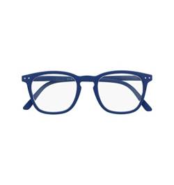 Lesebrille Unisex – Rechteckige Gläser - Leichte, Robuste und Bequeme Lesebrille - + 1,00 Dioptrie – Für Damen und Herren - Blue - Silac - Blue Rubber 7501 von SILAC