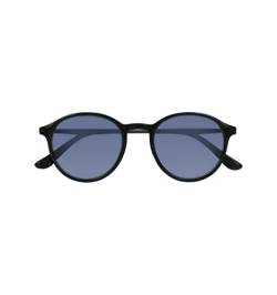 SILAC Unisex Sonnenbrille mit Sehstärke - Sol Black Metal 7650 Black - Für Damen und Herren - UV400 Schutz - Oval Gläser - Sonnen Leser mit Retro-Style (Schwarz, 2, diopters) von SILAC