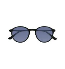 SILAC Unisex Sonnenbrille mit Sehstärke - Sol Black Metal 7650 Black - Für Damen und Herren - UV400 Schutz - Oval Gläser - Sonnen Leser mit Retro-Style (Schwarz, 3, diopters) von SILAC