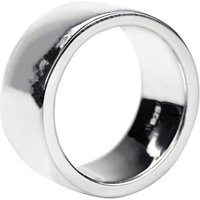 SILBERMOOS Partnerring Glänzender Massiver Bandring, 925 Sterling Silber von SILBERMOOS