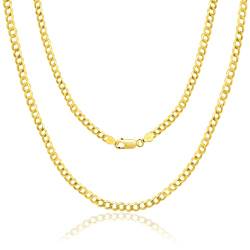 SILBERTALE 925 Sterling Silber Panzerkette Halskette für Herren Damen Kette Gold Superflache Ohne Anhänger 2/3/4mm Breit Echt Silberkette Halskette von SILBERTALE