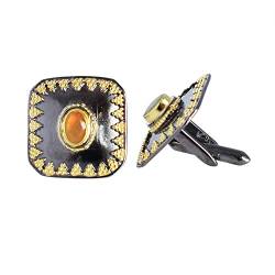 Äthiopischer Opal-Edelstein, ovale Manschettenknöpfe für Herren, 925er Sterlingsilber, Designer-Geschenk, handgefertigter Schmuck von SILCASA