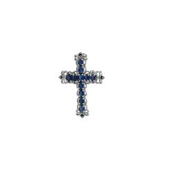 SILCASA Kyanit-Kreuz-Anhänger-Halskette aus natürlichem Edelstein für Frauen und Mädchen, Vintage-großer Kreuz-Anhänger, mittelalterlicher Gothic-Schmuck, handgefertigtes Geschenk von SILCASA