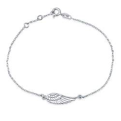 SILVEGO Damen Armband aus 925 Sterling Silber mit Anhänger Flügel von SILVEGO