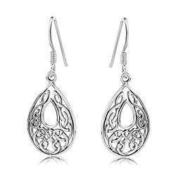 SILVEGO Damen Ohrringe aus 925 Sterling Silber mit Ornamenten von SILVEGO