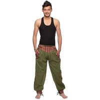 SIMANDRA Stoffhose Freizeithose Thamel Stoffhose mit breitem gewebtem Bund (Herren, 1-tlg., mit Bindeband) bestickt von SIMANDRA