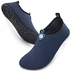 SIMARI Wasserschuhe Damen und Herren, schnelltrocknend, Barfuß, für Outdoor, Strand, Schwimmen, Sport, Yoga, Schnorcheln 208 dot Purplish Blue, EU 46/47, SWS001 von SIMARI