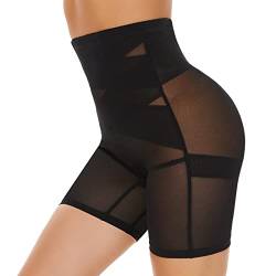 SIMIYA Bauchweg Unterhose Damen Shapewear Hohe Taille Unterwäsche Figurenformend Miederhose Bauchkontrolle Body Shaper Leggings Miederpants für Frauen(Schwarz, S) von SIMIYA