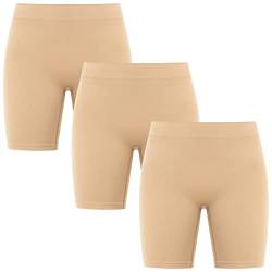 SIMIYA Slip-Shorts für Damen, Bequeme Kurze Hose, ultraweiche, Nahtlose, Lange Slips für unter Kleidern, Leggings und Yoga von SIMIYA
