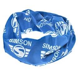 Schlauchtuch, Multifunktionstuch, Halstuch - Motiv: SIMSON-Markenlogos - Blau von SIMSON