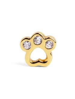 SINGULARU - Loser Ohrring Mini Paw Gold - Ohrring in Sterlingsilber mit 18 Kt. Vergoldung - Steckverschluss - Loser Ohrring - Damenschmuck von SINGULARU