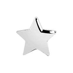 SINGULARU - Loser Ohrring Mini Star Silber - Ohrring in 925 Sterlingsilber mit Rhodiumbeschichtung - Steckverschluss - Loser Ohrring - Damenschmuck von SINGULARU